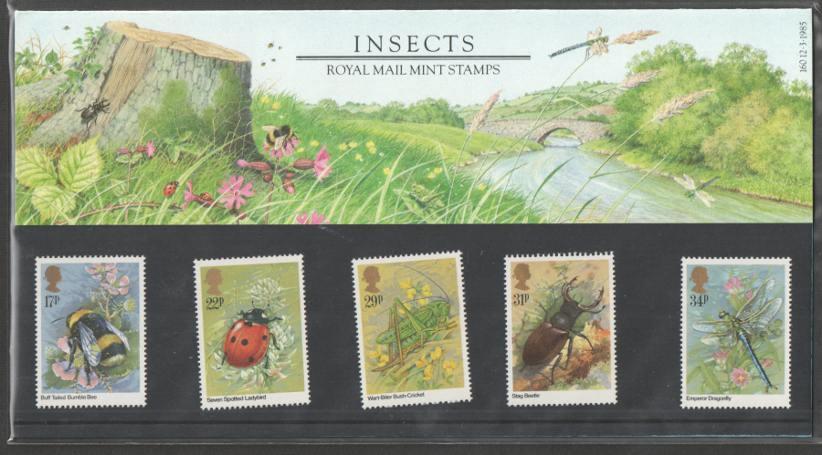 (image for) 1985 Insects Royal Mail Presentation Pack 160